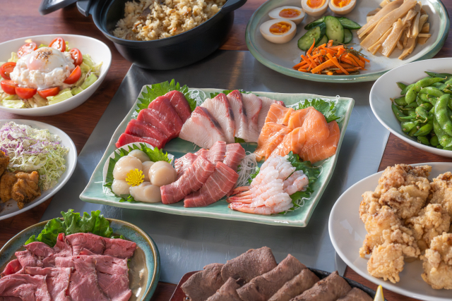 交流食事会で提供される料理のイメージ